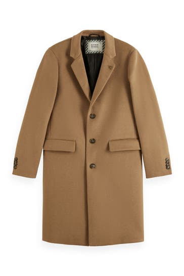 SCOTCH & SODA Wollmixmantel hellbraun