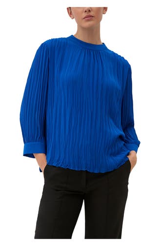 S.OLIVER BLACK LABEL Blusenshirt königsblau