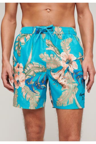 SUPERDRY Badeshorts gemustert