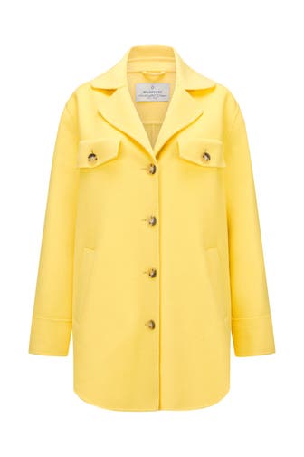 MILESTONE Wollmix-Jacke gelb