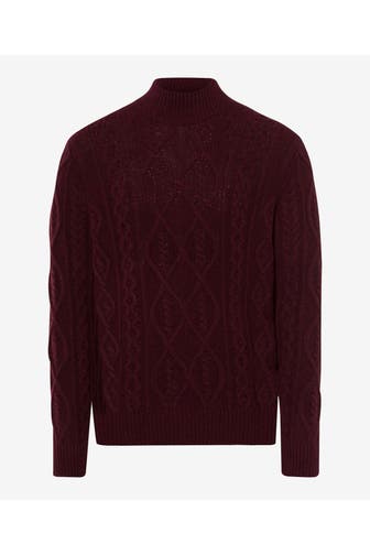 BRAX Strickpullover burgunder