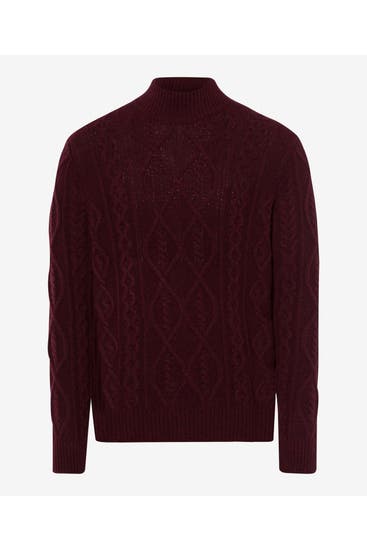 BRAX - Strickpullover burgunder