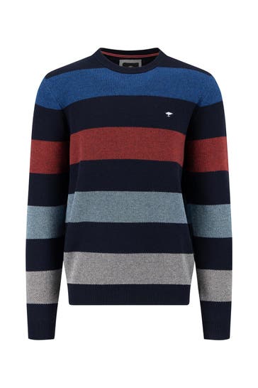 FYNCH-HATTON Strickpullover gestreift