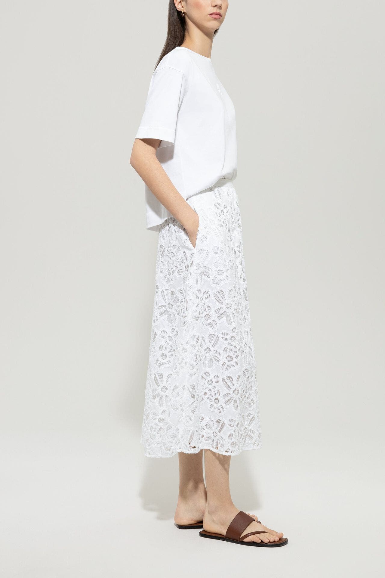 LUISA CERANO Midikleid weiß, Bild 1