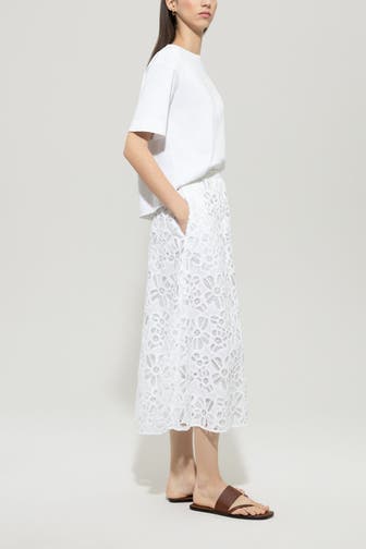 LUISA CERANO Midikleid weiß