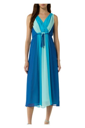 COMMA, Chiffon-Kleid mehrfarbig