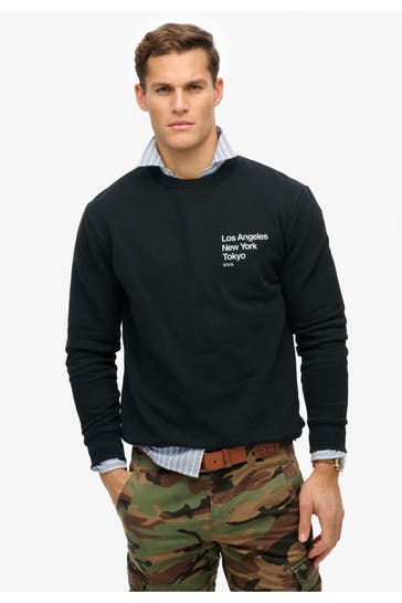 SUPERDRY Sweatshirt schwarz 