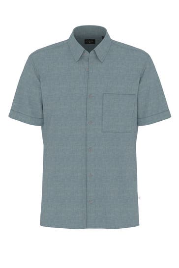 STRELLSON Kurzarmhemd hellblau