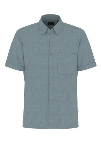 STRELLSON Kurzarmhemd hellblau