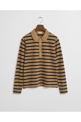 GANT Langarm-Polo gestreift