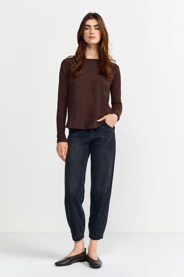 RICH & ROYAL Langarmshirt braun