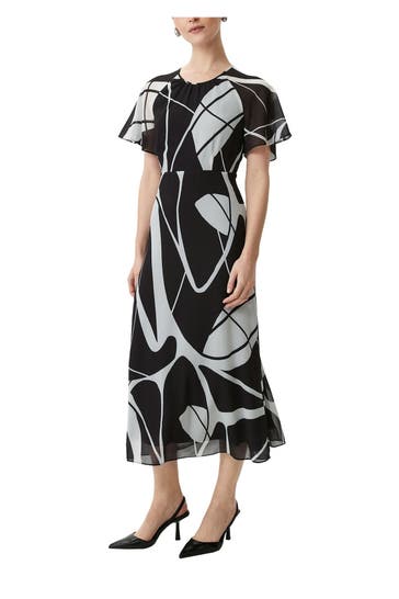 COMMA, Maxi-Kleid gemustert