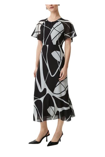 COMMA, Maxi-Kleid gemustert