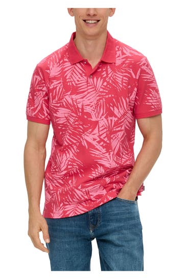 S.OLIVER Polo-Shirt gemustert