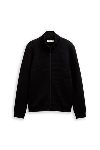 TOM TAILOR Sweatjacke schwarz