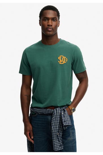 SUPERDRY T-Shirt dunkelgrün