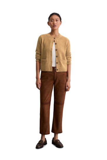 MARC O'POLO Strickjacke camel