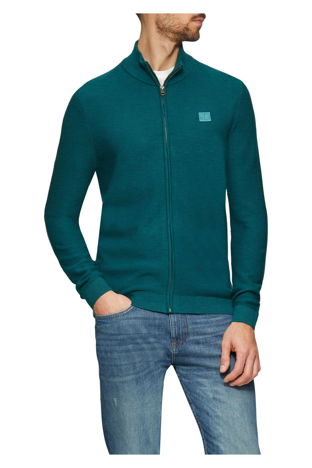 S.OLIVER Strickjacke petrol, Bild 1