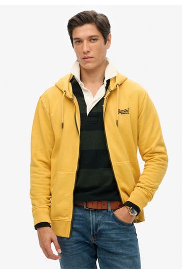SUPERDRY Sweatjacke sonnengelb