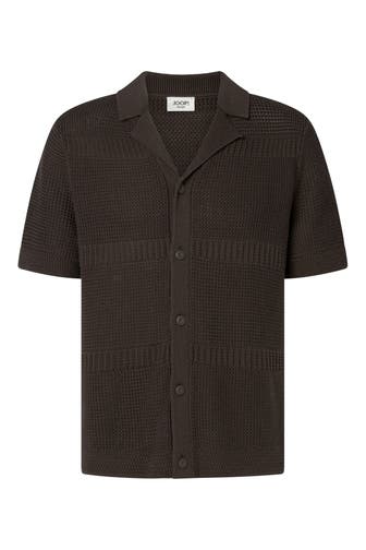 JOOP! JEANS Strick-Kurzarmhemd 'Ilkor' Regular Fit
