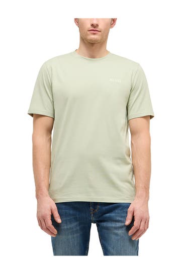 MUSTANG T-Shirt 'Austin' pastellgrün