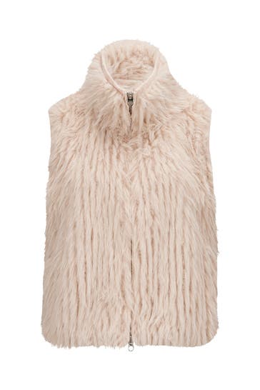 MILESTONE Kunstfell-Weste 'Ronja' hellrosa