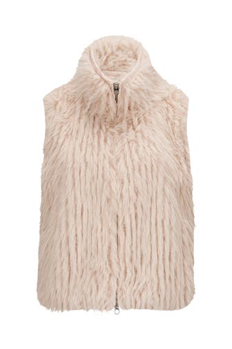 MILESTONE Kunstfell-Weste 'Ronja' hellrosa