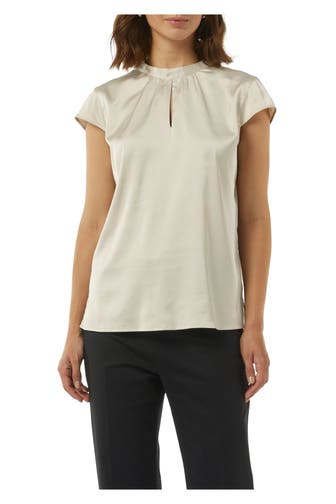 COMMA, Blusentop champagner