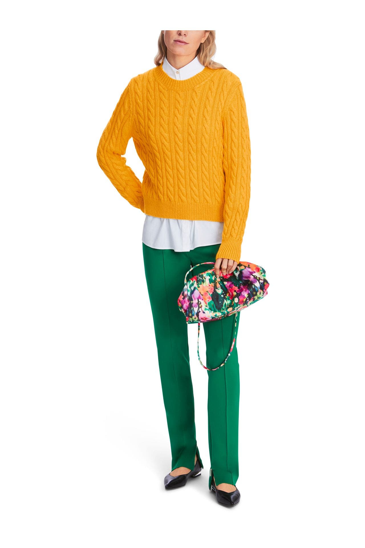 MARC CAIN Strickpullover gelb, Bild 1