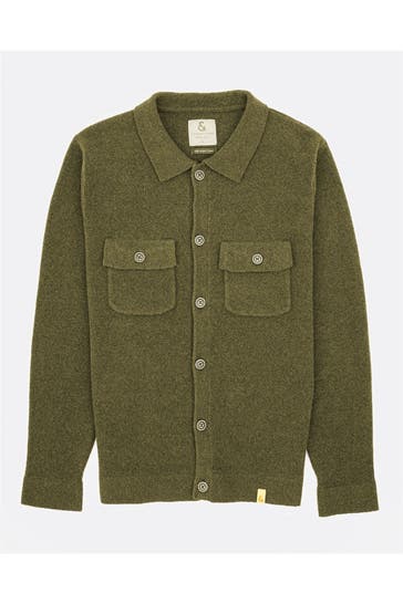 COLOURS & SONS Strickjacke dunkelgrün