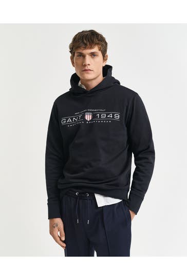 GANT Hoodie schwarz