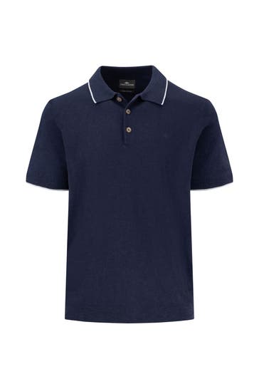 FYNCH-HATTON Strickpolo dunkelblau