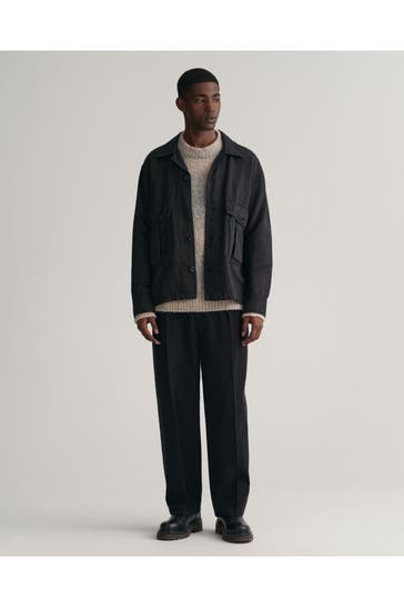 GANT Stoffhose schwarz