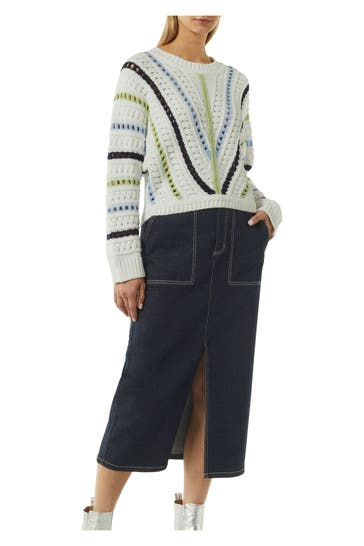COMMA, Strickpullover gemustert