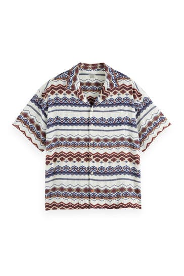 SCOTCH & SODA Kurzarmhemd Regular Fit