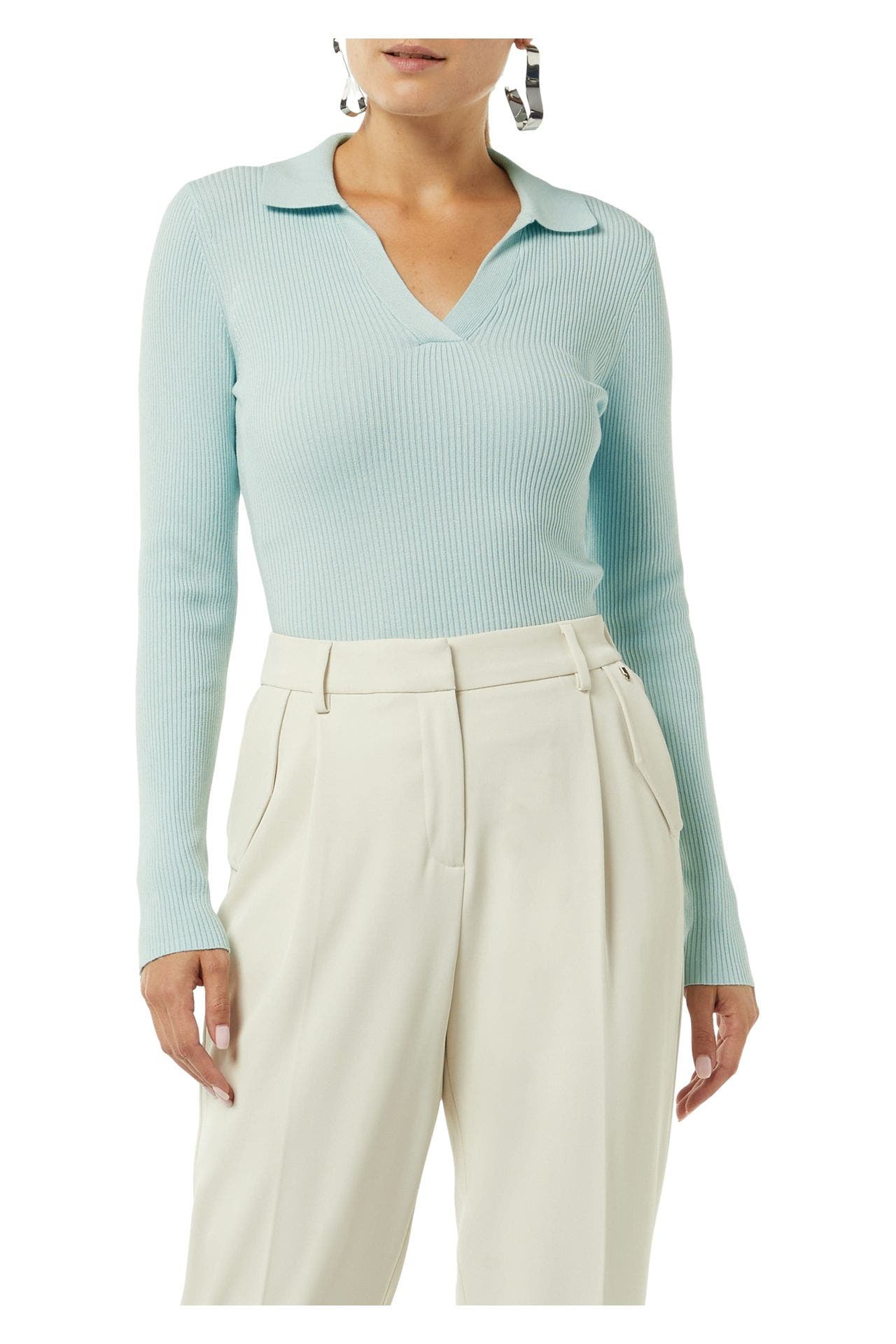 COMMA, Strick-Polo aqua, Bild 1