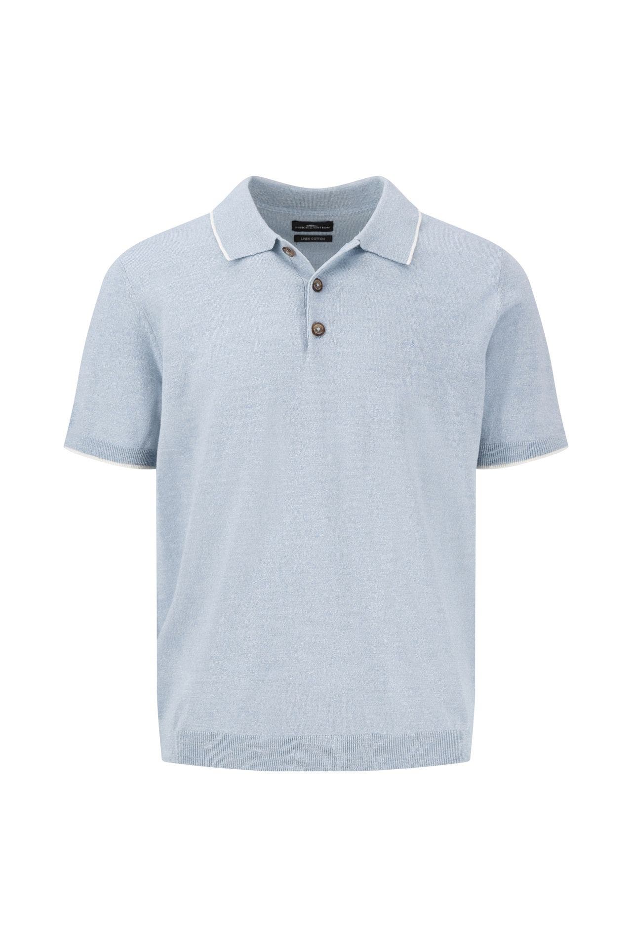 FYNCH-HATTON Strickpolo hellblau, Bild 1
