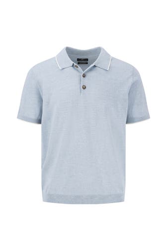 FYNCH-HATTON Strickpolo hellblau