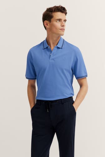 BUGATTI Polo-Shirt azurblau