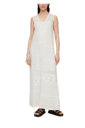 S.OLIVER Strickkleid offwhite