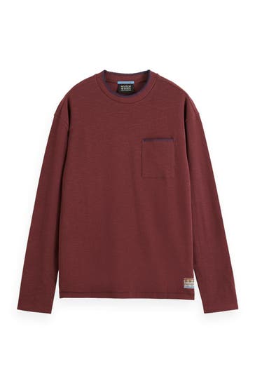 SCOTCH & SODA Longsleeve burgunder