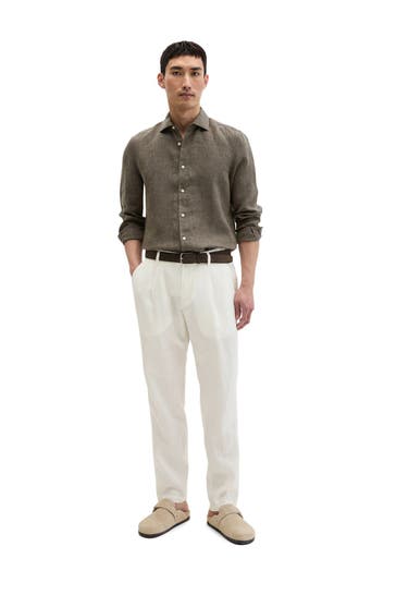 MARC O'POLO Leinenhemd Shaped Fit