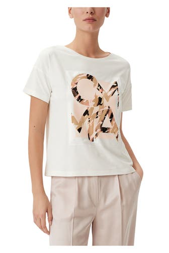 COMMA, T-Shirt offwhite