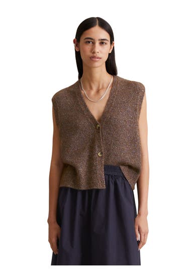 MARC O'POLO DENIM Wollmix-Wetse braun