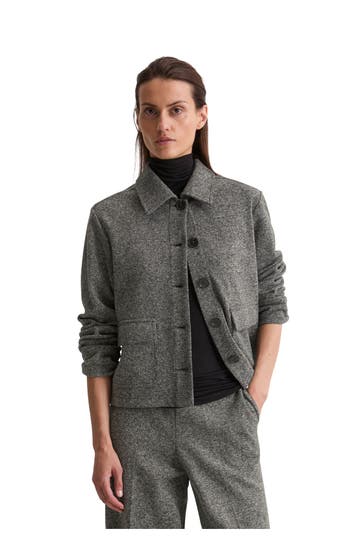 MARC O'POLO Overshirt grau