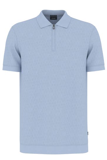 JOOP! Strick-Polo 'Franciscojose' hellblau
