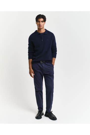 GANT Stoffhose dunkelblau