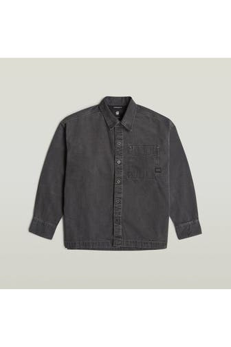 G-STAR Jeanshemd dunkelgrau Oversized Fit