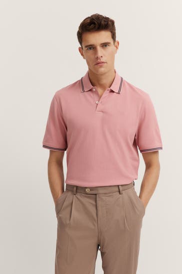 BUGATTI Polo-Shirt lachs