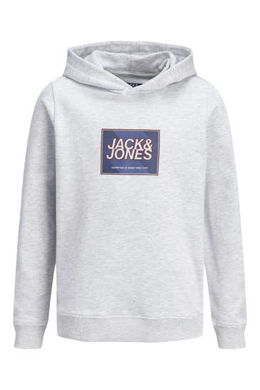 JACK & JONES Sweatshirt hellgrau